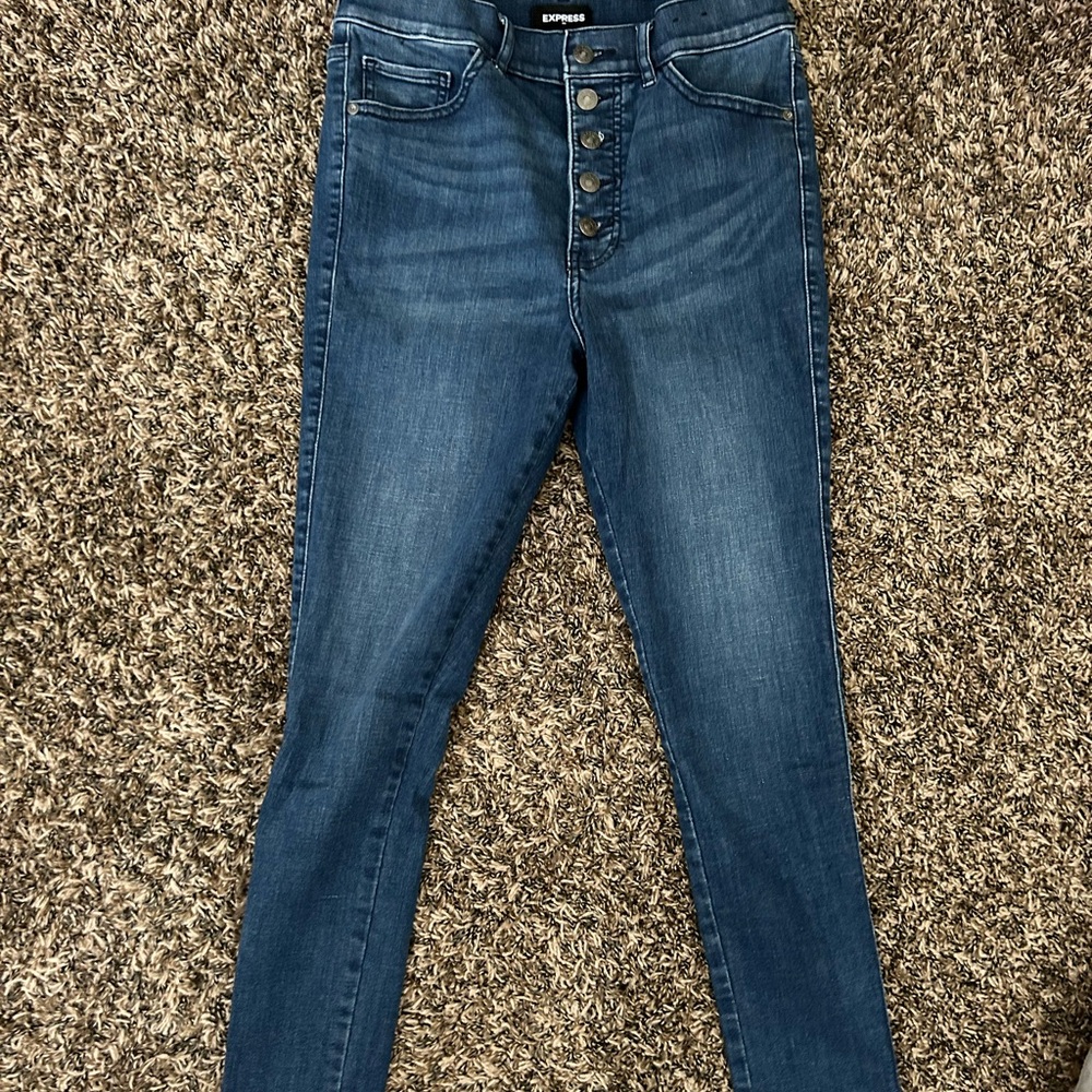 Express high rise skinny jeans